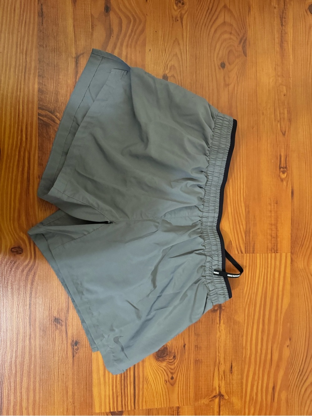 Nike Olive Green Athletic Shorts with Elastic Waist